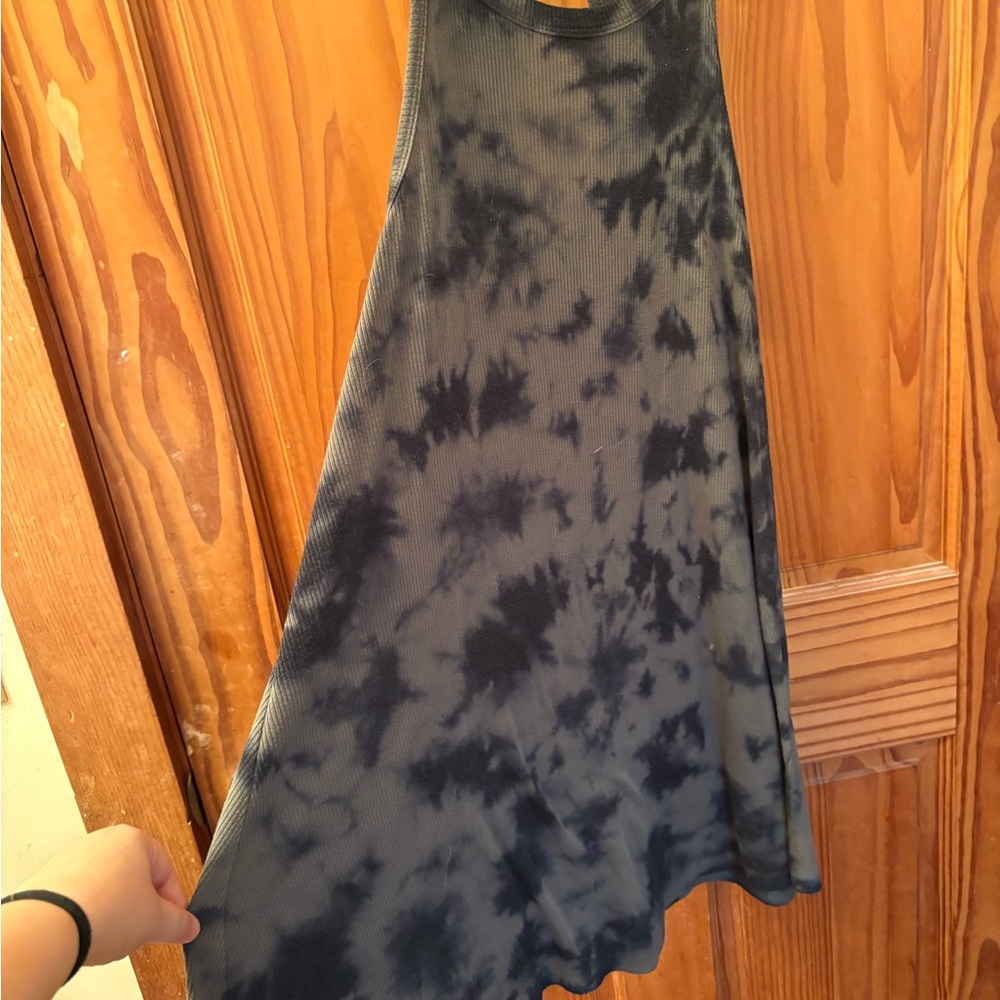 Arizona Jean Company Blue Tie-Dye A-Line Dress